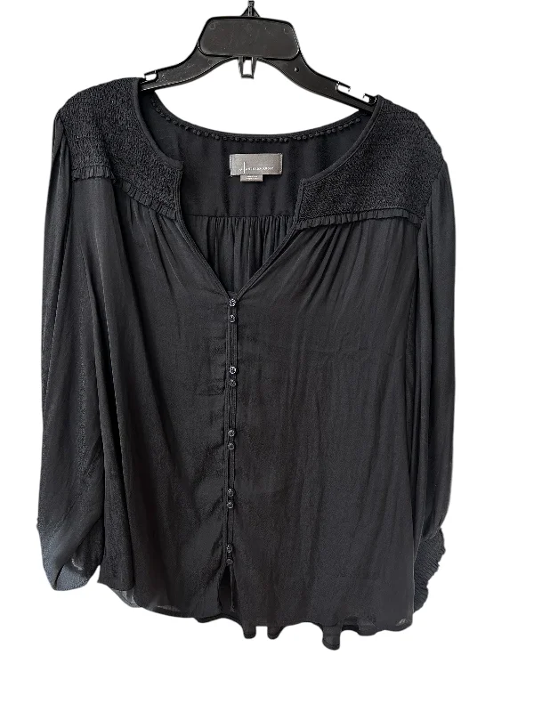 Top Long Sleeve By Anthropologie In Black, Size: Xl