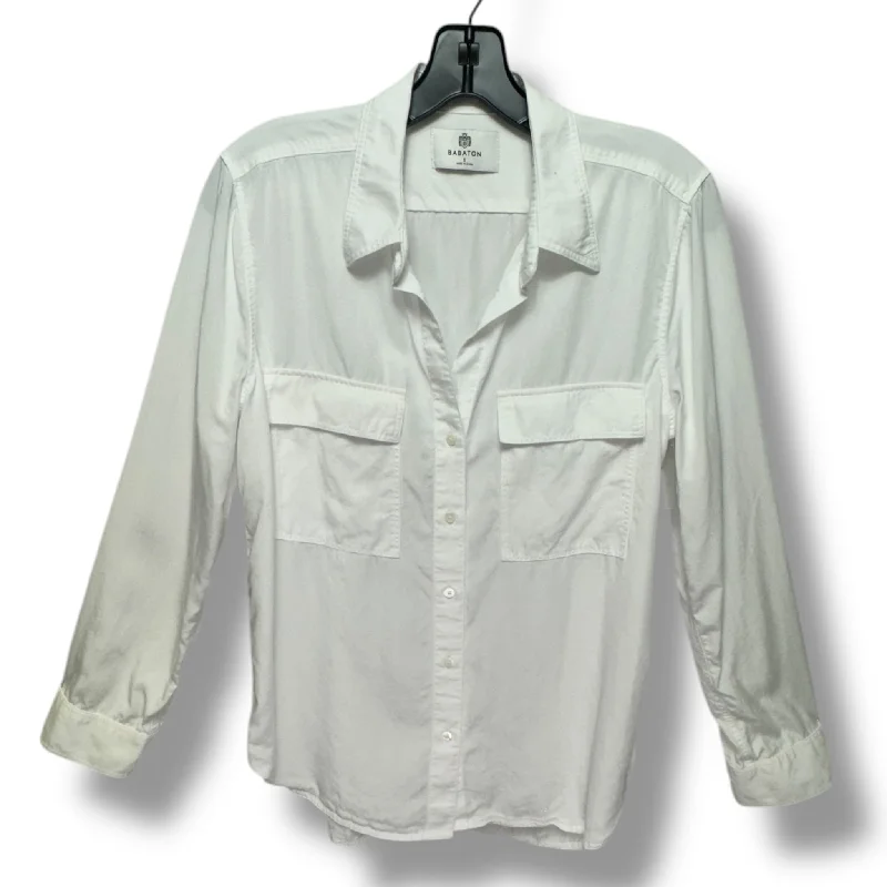 Top Long Sleeve By Babaton In White, Size: S