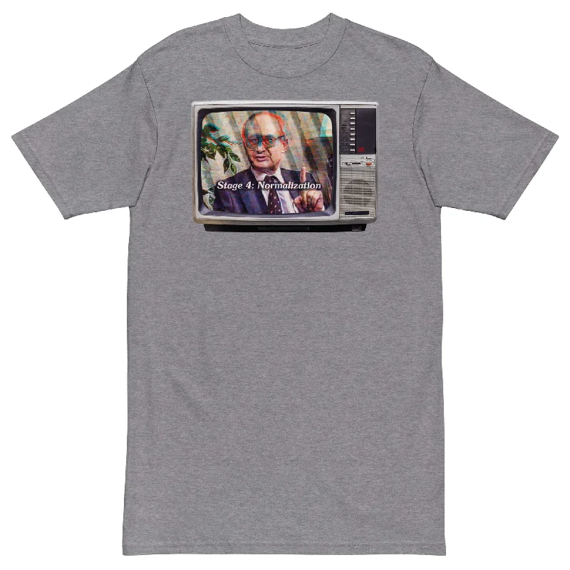 Bright Colors Yuri Bezmenov The Fourth Stages of Ideological Subversion Men’s Heavyweight Graphic Tee