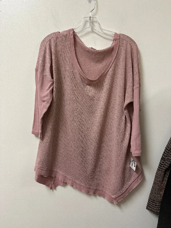 Top Long Sleeve By Umgee In Pink, Size: L