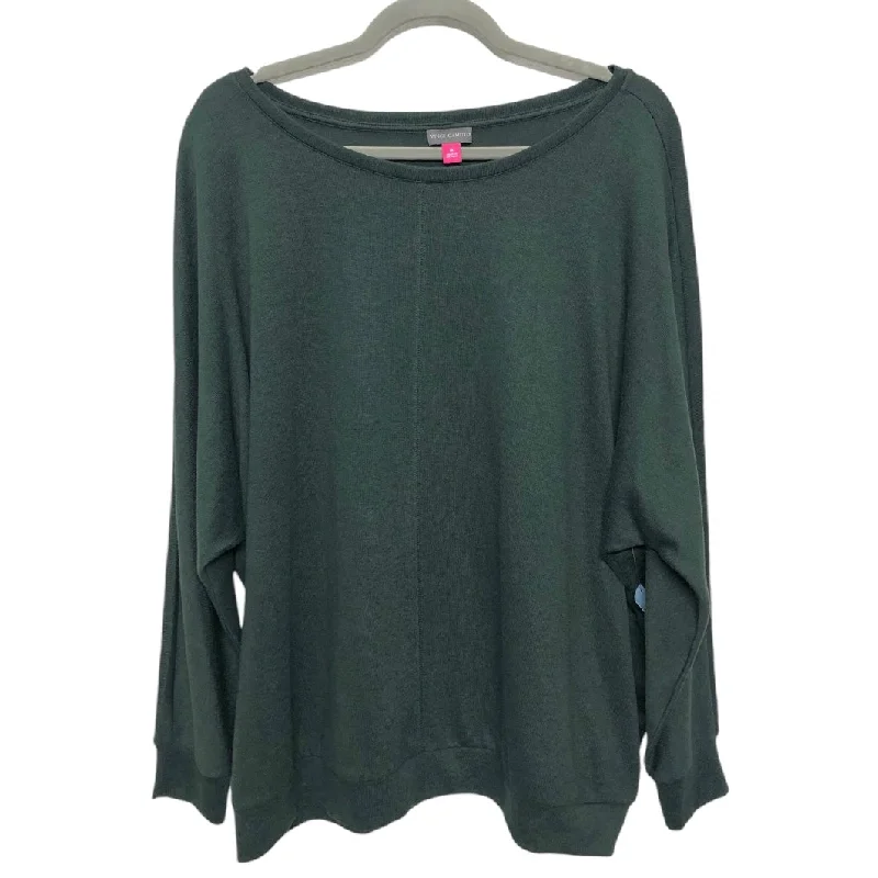 Top Long Sleeve By Vince Camuto In Green, Size: 1x