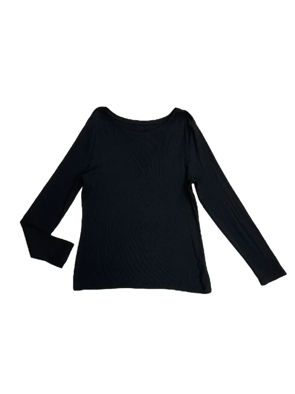 Comfy Chic Wear Top Ls By A New Day In Black, Size:L