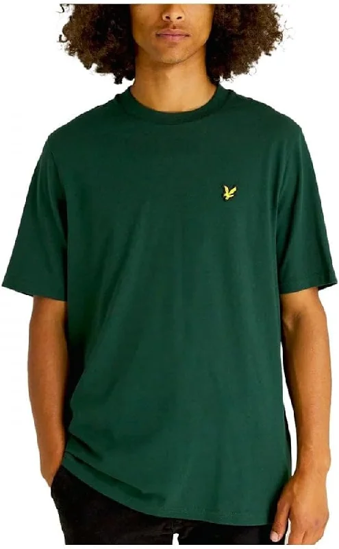 Classic Retro Lyle & Scott Skier Graphic T-Shirt Dark Green