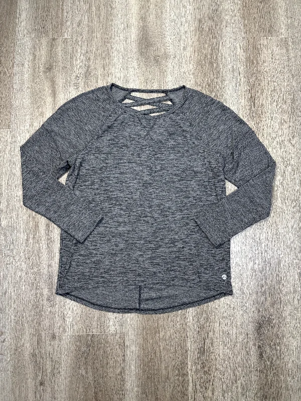 Athletic Top Long Sleeve Crewneck By Apana In Grey, Size: M