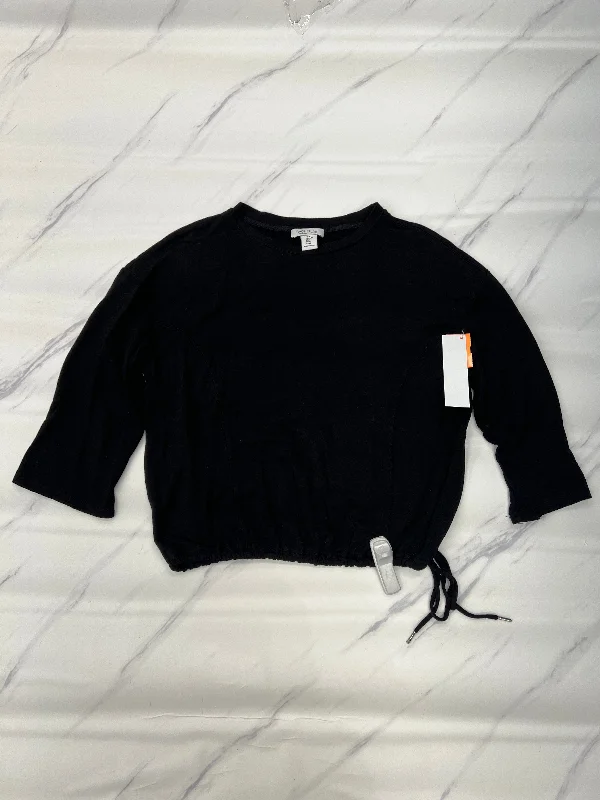 Everyday Outfits Top Long Sleeve By Rachel Roy In Black, Size: M