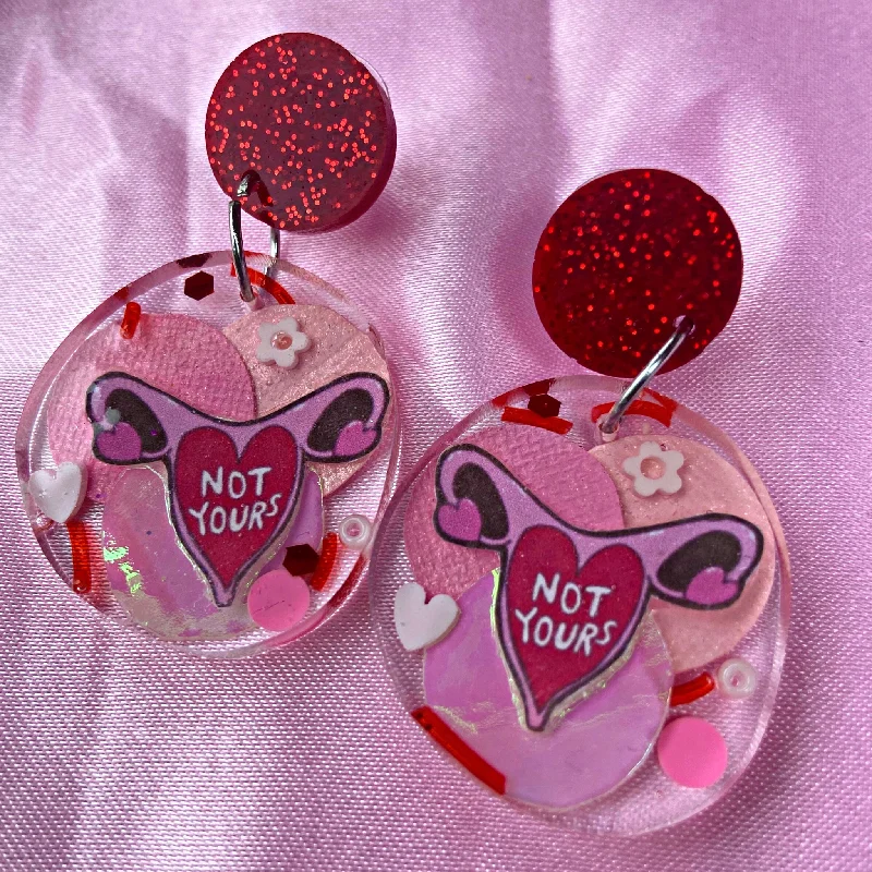 Not Yours Ovary Dangle Earrings