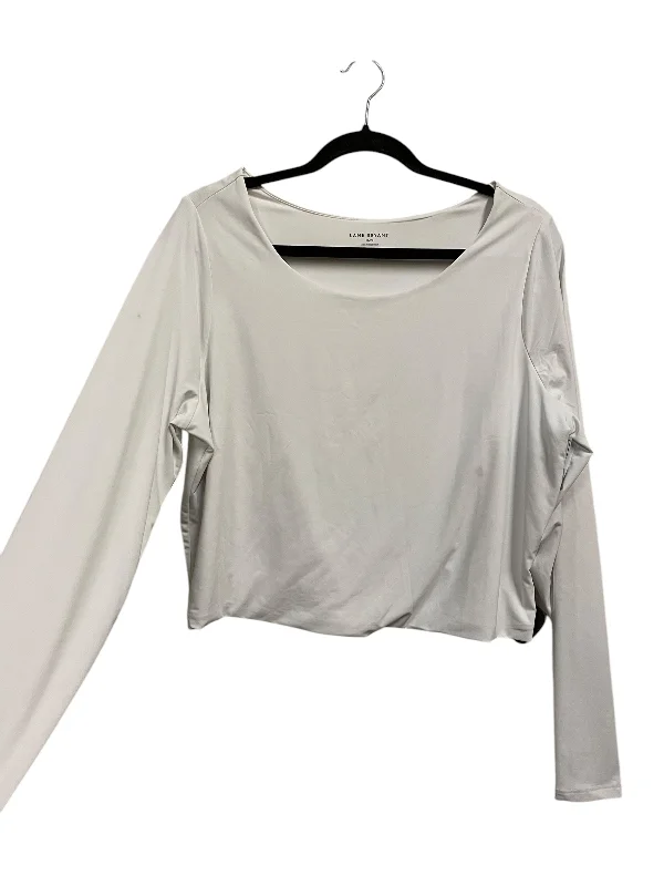 Comfortable Fashion Looks Top Long Sleeve Basic By Lane Bryant In White, Size: 2x