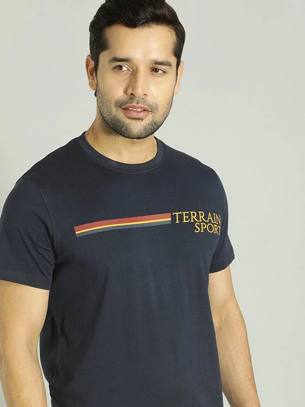 Versatile Itinerary Men Graphic Crew Neck T-Shirt