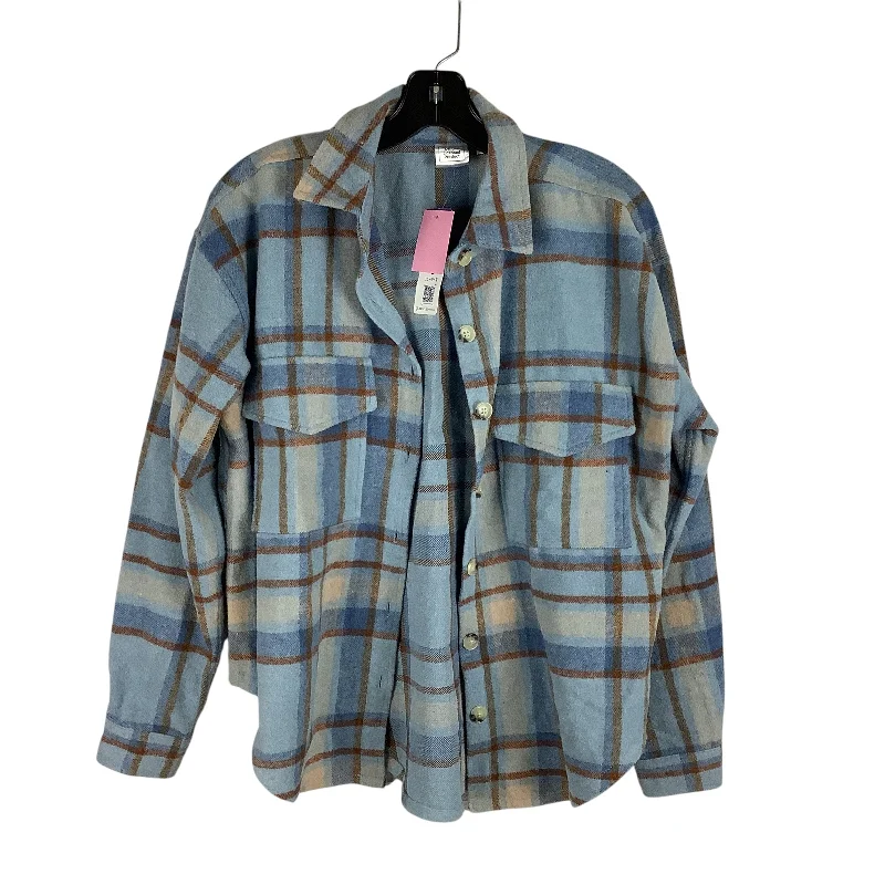 Trendy Dresses Top Long Sleeve By Cmc In Plaid Pattern, Size: Xs