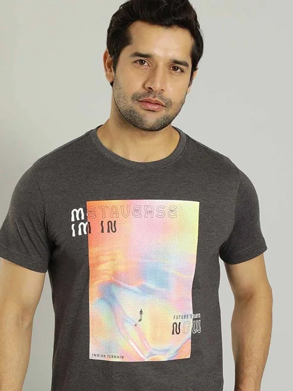 Retro Design Men Graphic Crew Neck T-Shirt