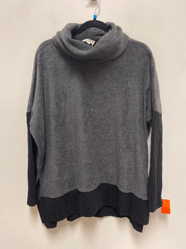 Soft Trends Tunic Long Sleeve By La Miel In Grey, Size: S