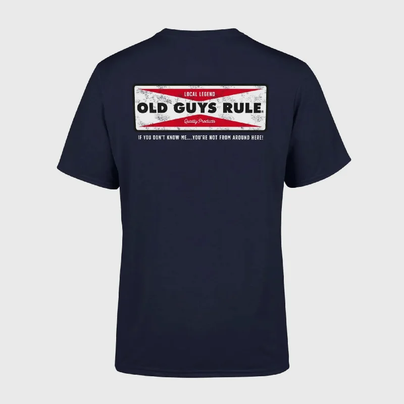 Old Guys Rule 'Local Legend IV' T-Shirt - Navy