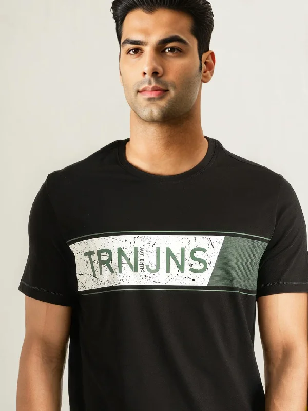 Comfortable Series Men Graphic Crew Neck T-Shirt