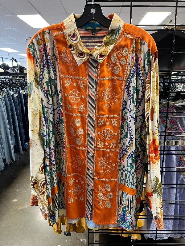 Warm Winter Series Tunic Long Sleeve By John Mark In Multi-colored, Size: 3x