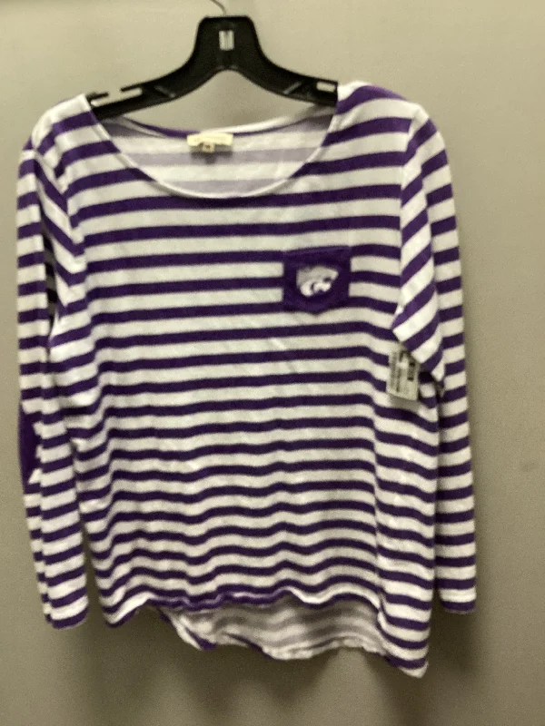 Top Long Sleeve By Clothes Mentor In Purple, Size: M