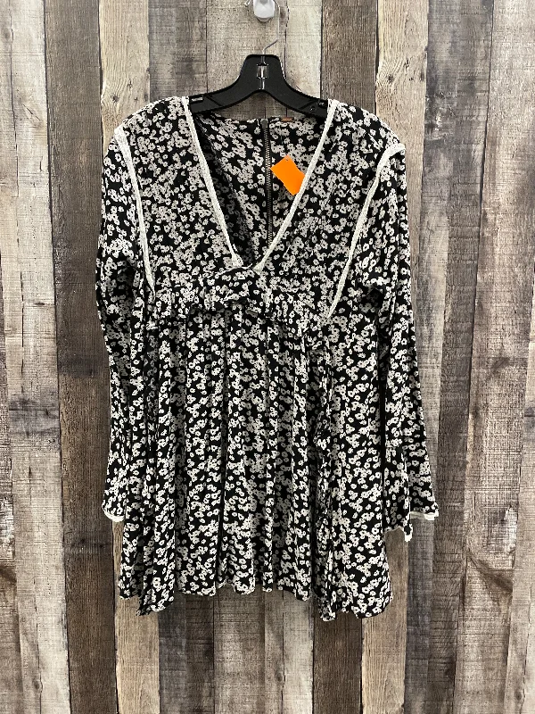 Elegant Casuals Tunic Long Sleeve By Free People In Black, Size: M