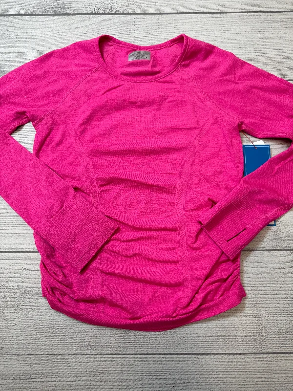 Athletic Top Long Sleeve Crewneck By Athleta In Pink, Size: S