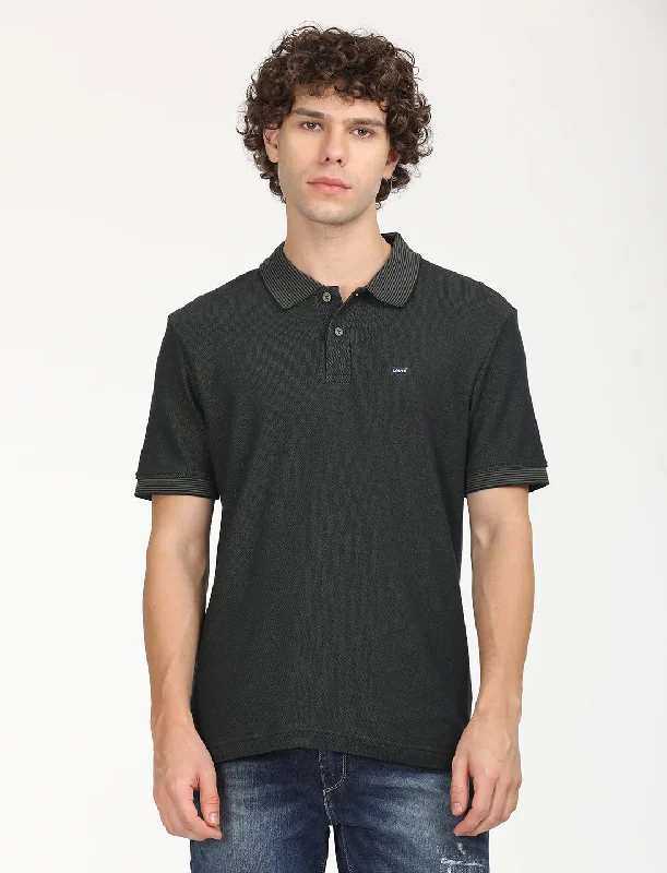 Comfortable Fashion Men's Solid Slim Fit Polo T-shirt
