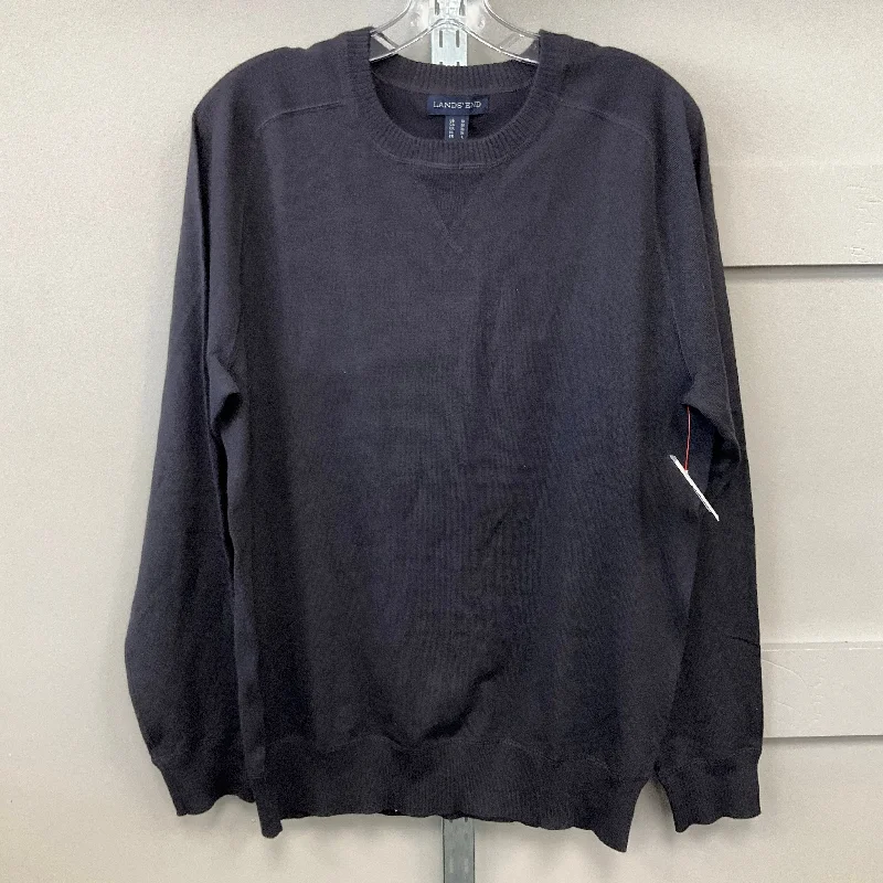 Comfy Layers Top Long Sleeve By Lands End In Navy, Size: M
