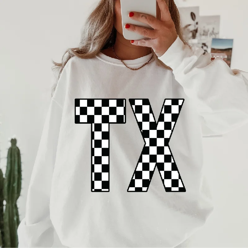 CUSTOM CHECKERED STATE SWEATSHIRT