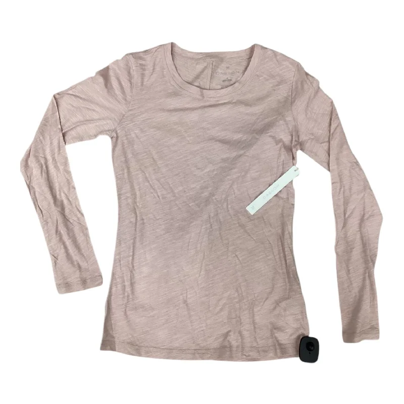 Top Long Sleeve By Caslon In Pink, Size: Xs