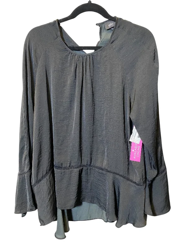 Top Long Sleeve By Mossimo In Black, Size: Xl