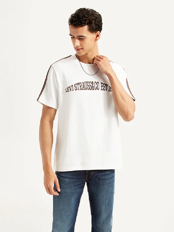 Fashionable Items Men's Typographic Crew Neck T-shirt