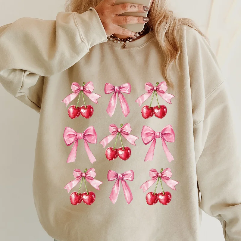 CHERRY'S AND BOWS SWEATSHIRT