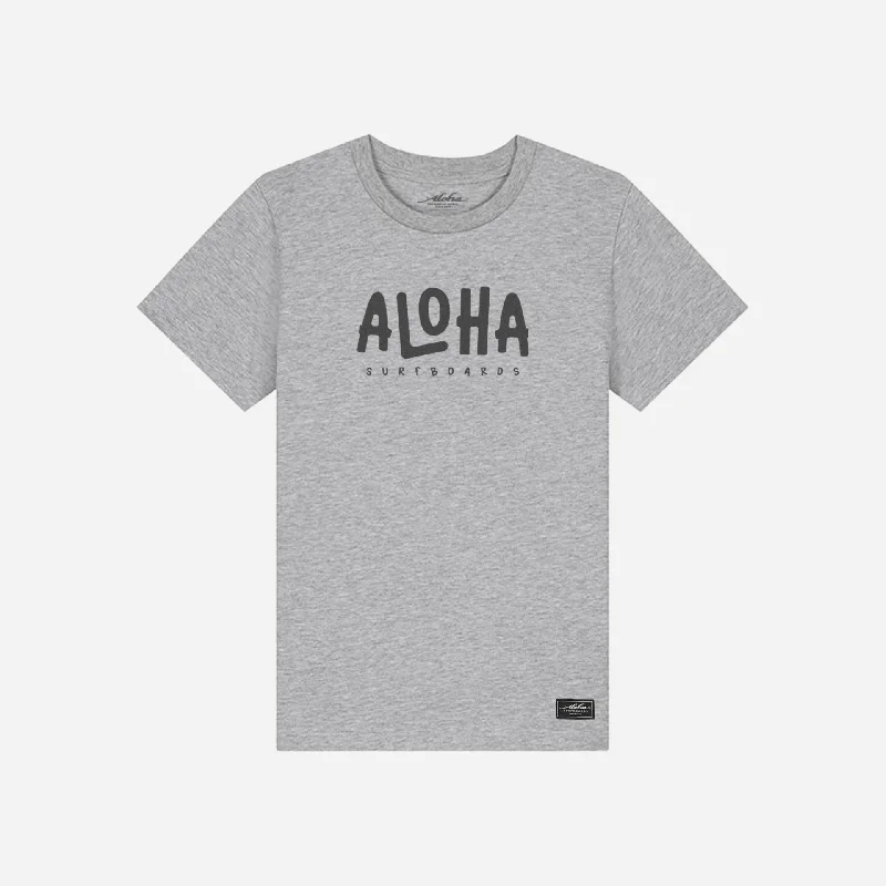 Aloha Kids Logo T-Shirt - Heather Grey