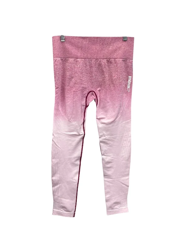 Athletic Leggings By Gym Shark In Pink, Size: M