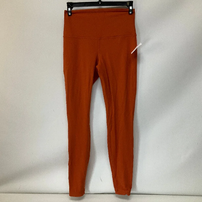 Athletic Leggings By Lululemon In Orange, Size: 6