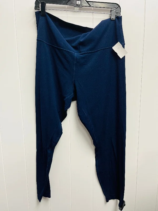 Athletic Leggings By Lululemon In Navy, Size: L