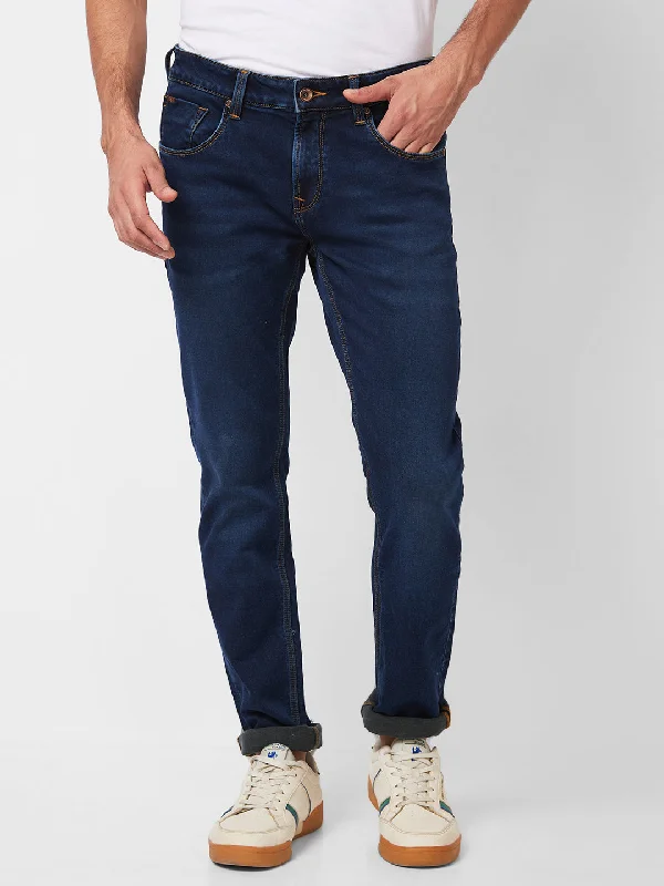 Spykar Low Rise Skinny Fit Blue Jeans For Men