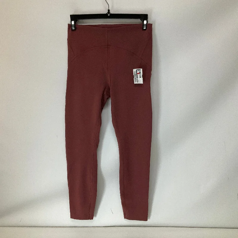 Athletic Leggings By Lululemon In Maroon, Size: 6