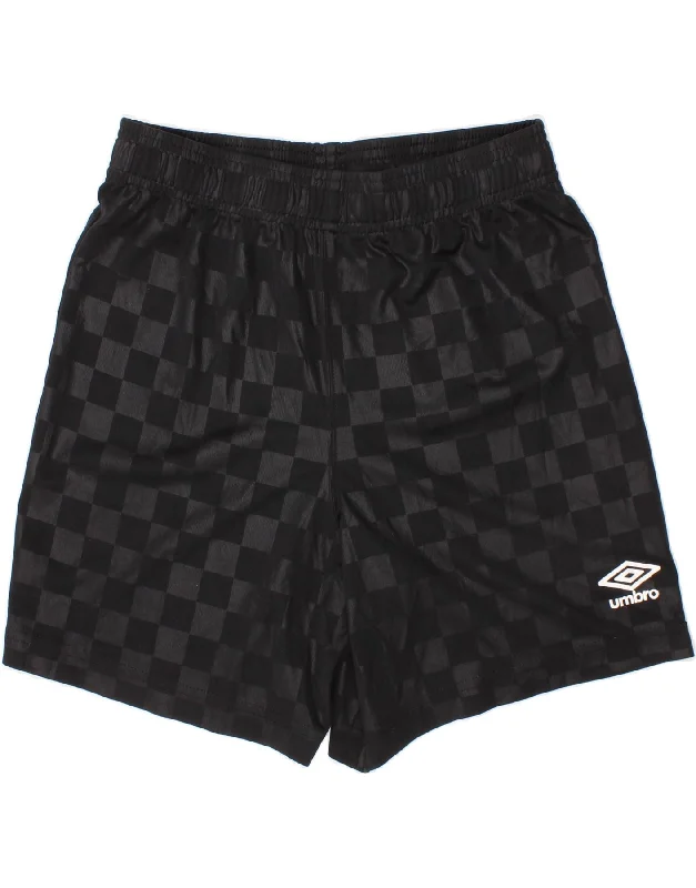 Advanced Customization UMBRO Boys Sport Shorts 10-11 Years Medium Black Geometric Polyester Advanced Customization UMBRO Boys Sport Shorts 10-11 Years Medium Black Geometric Polyester