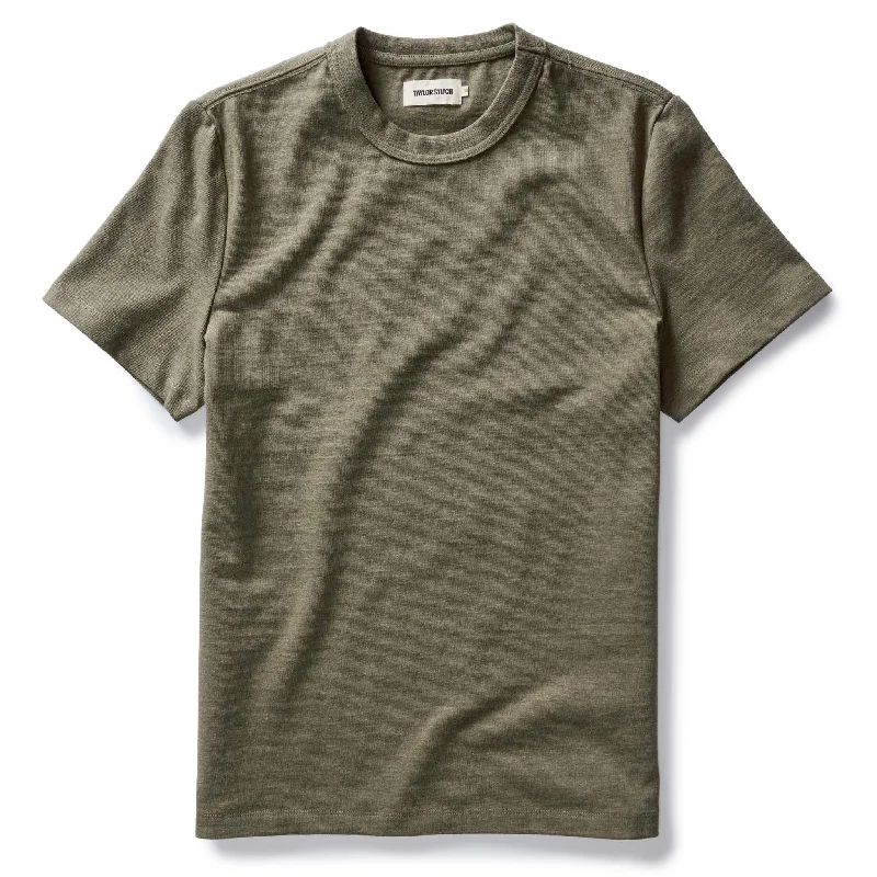 The Organic Cotton Shop Tee in Army Twist