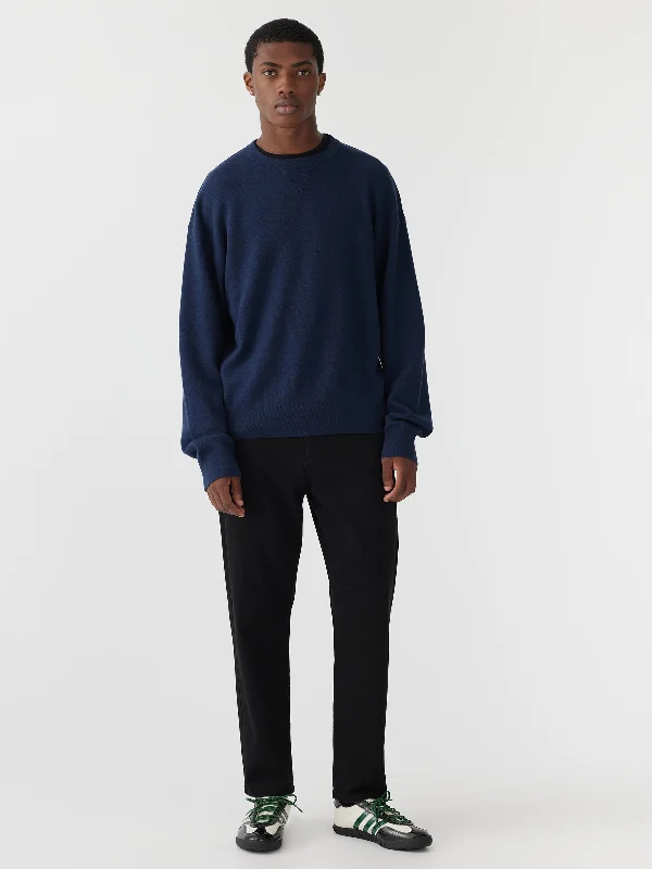 cotton crew neck knit