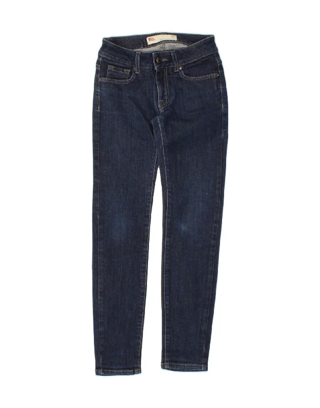 Classic Comfort ROY ROGERS Girls Skinny Jeans 11-12 Years W24 L26  Blue Cotton