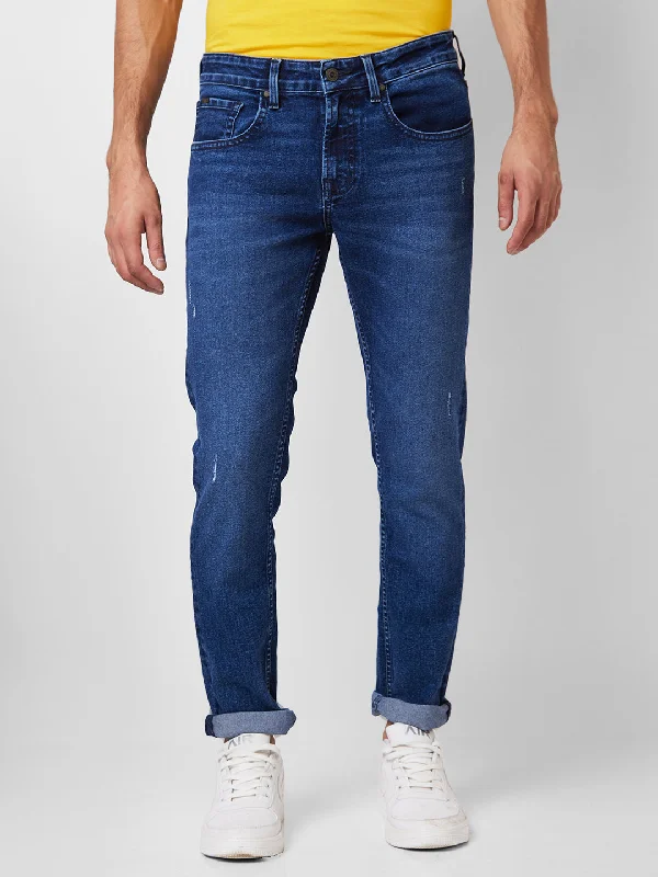 Spykar Low Rise Skinny Fit Blue Jeans For Men