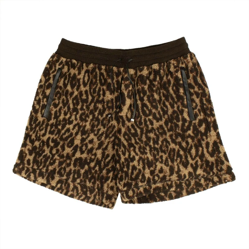 Modern Comfort Amiri Leopard Print Single Breasted Coat - Brown