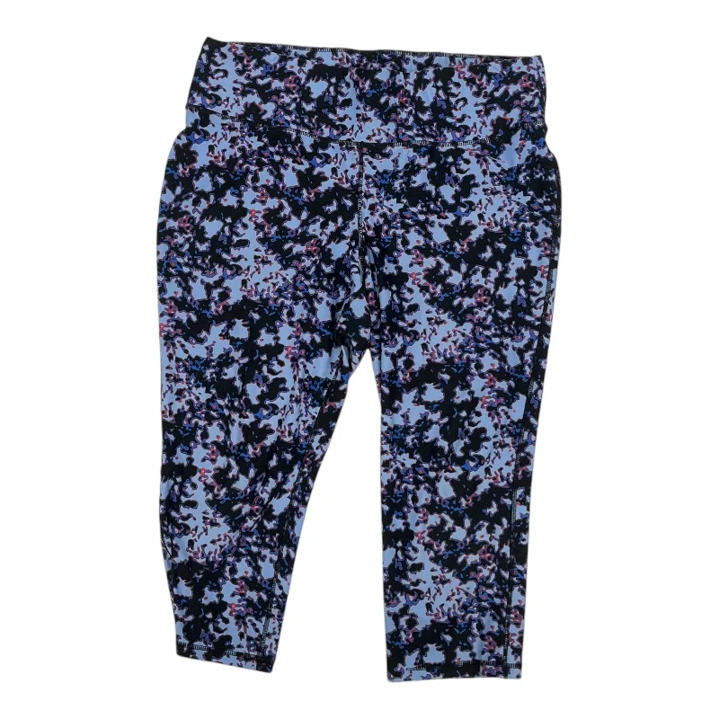 Athletic Leggings Capris By Livi Active In Blue, Size:1X