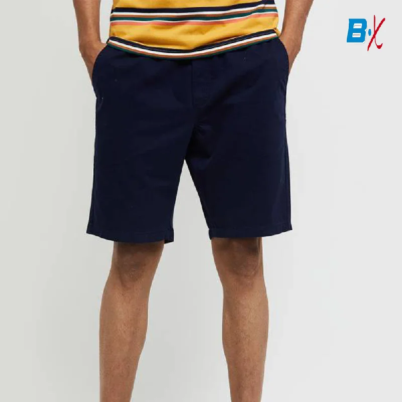 Classic Color SS Pique Navy Blue Shorts 10090