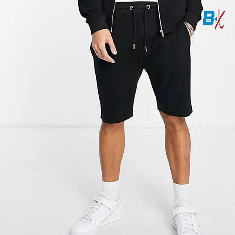 Cute Design SS Pique Black Shorts 10091