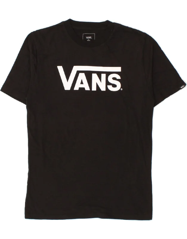 Light Layers VANS Boys Custom Fit Graphic T-Shirt Top 12-13 Years Large Black Cotton