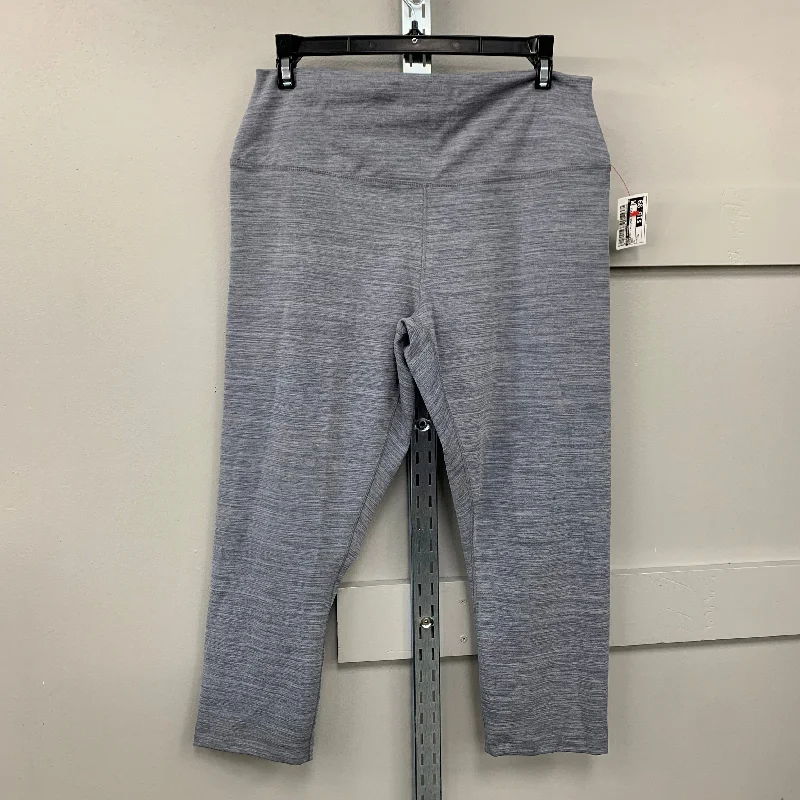 Athletic Leggings Capris By Nike Apparel In Grey, Size: Xl