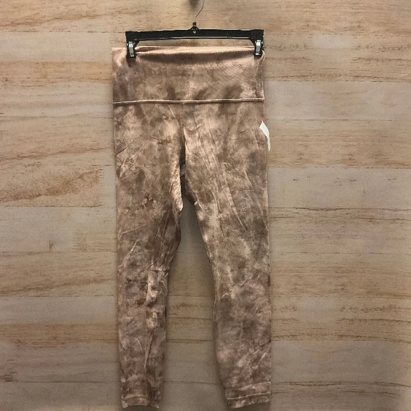 Athletic Leggings By Lululemon In Rose Gold, Size: 6