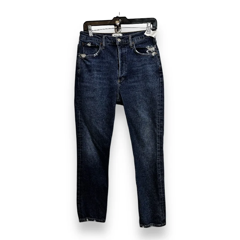 All-Day Style Jeans Boot Cut By Agolde In Blue Denim, Size: 28