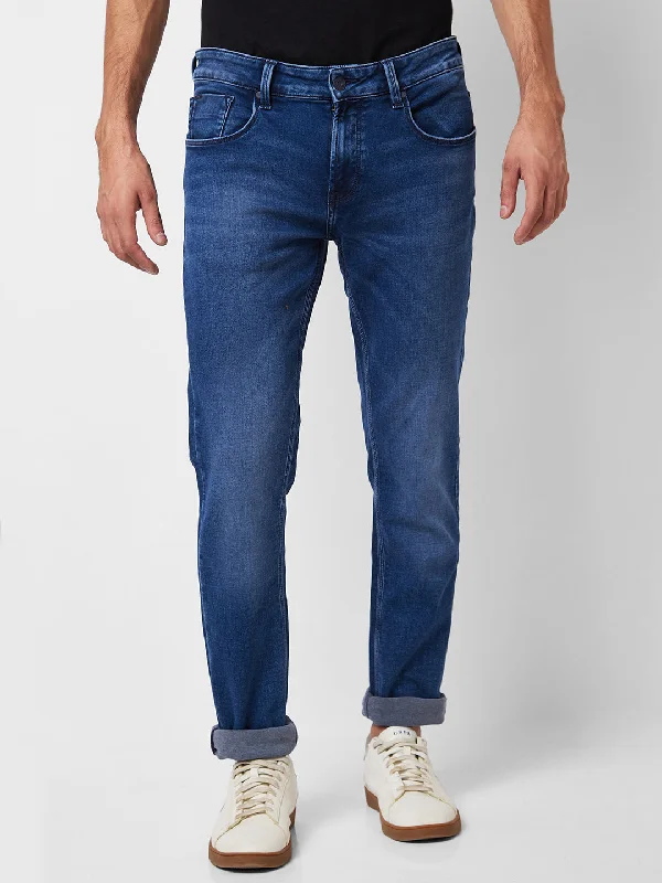 Spykar Low Rise Skinny Fit Blue Jeans For Men