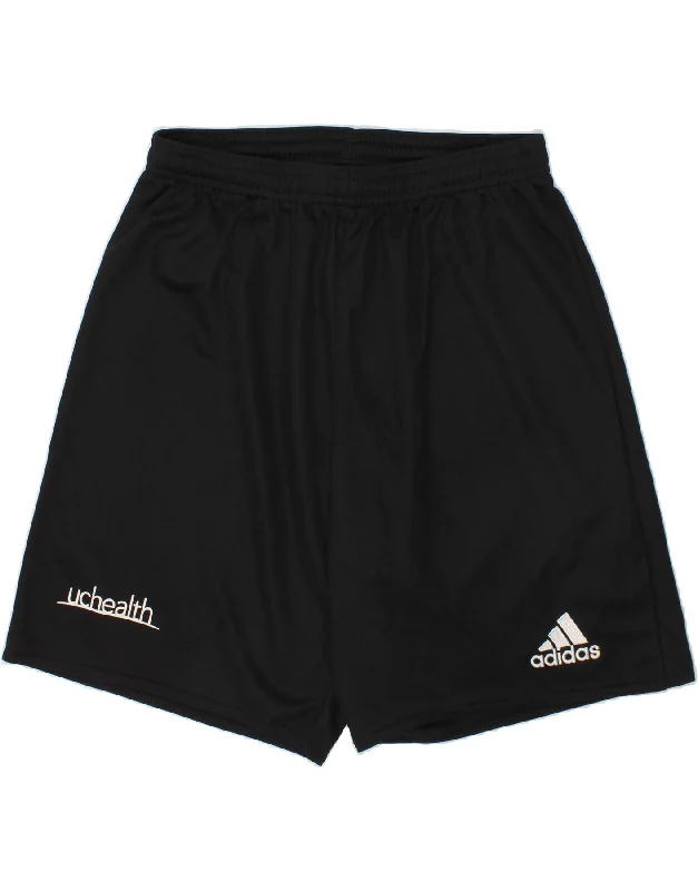 Celebrity Style ADIDAS Boys Aeroready Sport Shorts 7-8 Years Small Black Polyester