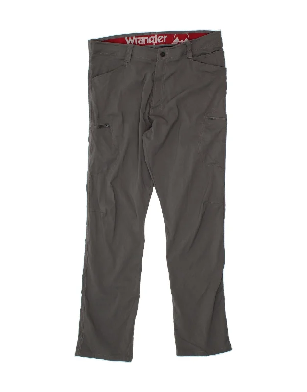 Soft Comfort Wear WRANGLER Mens Straight Cargo Trousers W38 L32 Grey